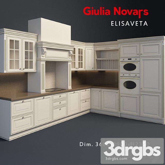 Kitchen Giulia Novars Elizaveta 3dsmax Download - thumbnail 1