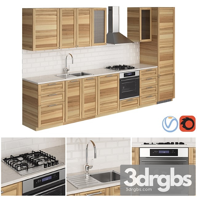 Kitchen ikea metod torhamn 3dsmax Download - thumbnail 1