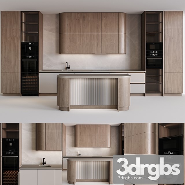 Kitchen In Modern Style 31 3dsmax Download - thumbnail 1