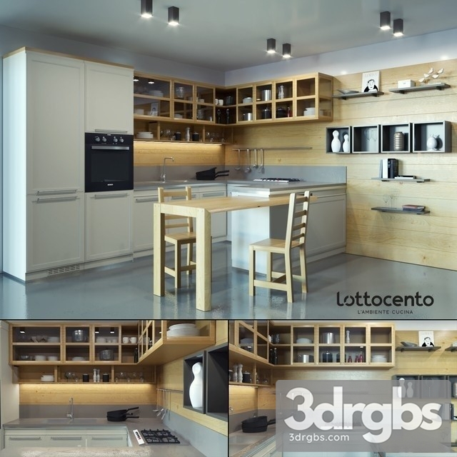 Kitchen L 39 Ottocento 3dsmax Download - thumbnail 1