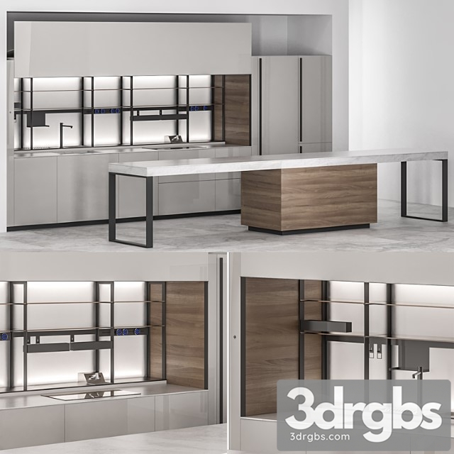 Kitchen logica celata 3dsmax Download - thumbnail 1