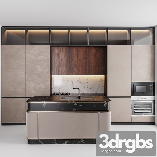 Kitchen Luxory 3dsmax Download - thumbnail 1