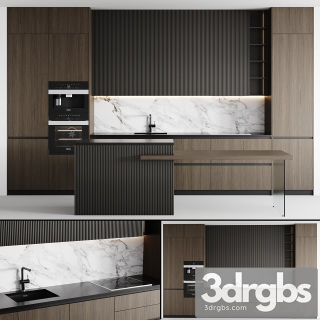 Kitchen Modern 007 3dsmax Download - thumbnail 1