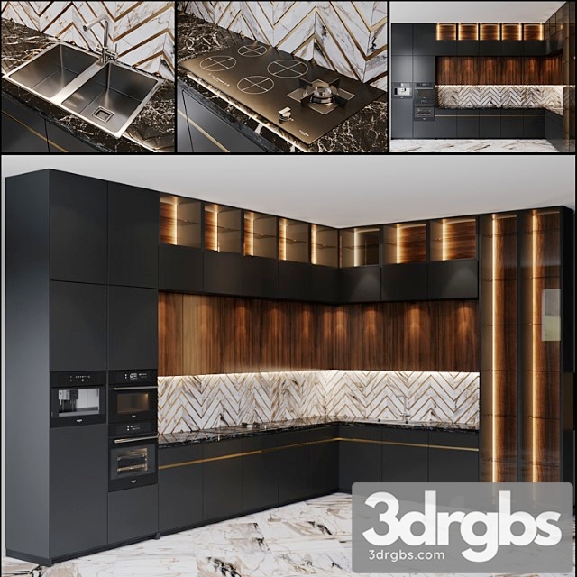 Kitchen modern 14 3dsmax Download - thumbnail 1