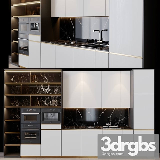 Kitchen modern 16 3dsmax Download - thumbnail 1