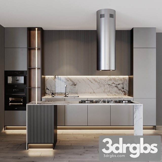 Kitchen modern 17 3dsmax Download - thumbnail 1