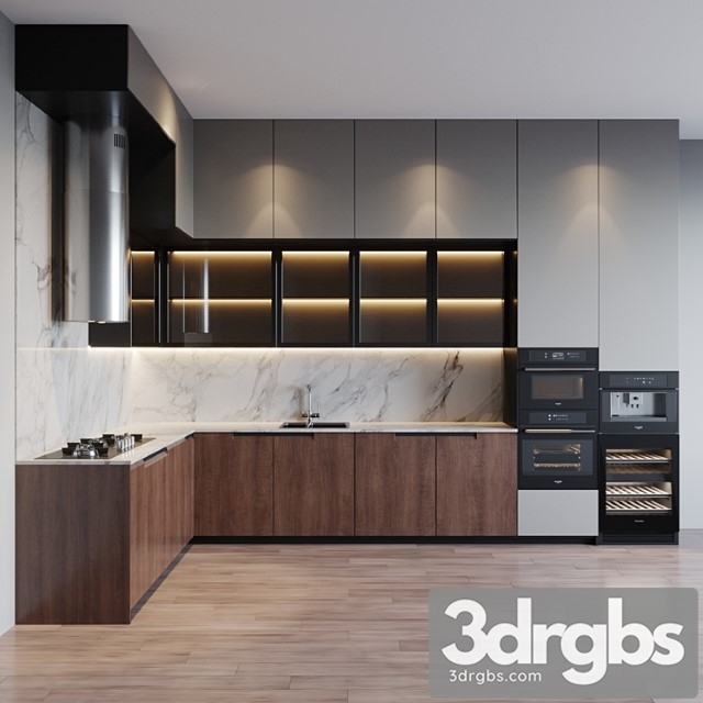 Kitchen modern 28 3dsmax Download - thumbnail 1