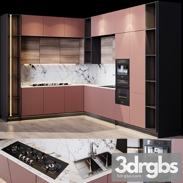 Kitchen Modern 3 3dsmax Download - thumbnail 1