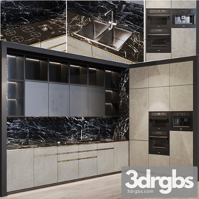 Kitchen modern 5 3dsmax Download - thumbnail 1