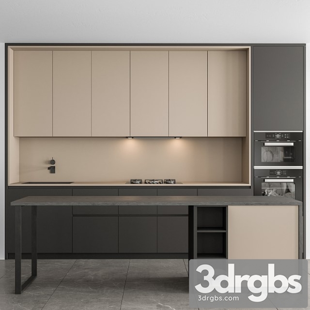 Kitchen modern – black and cream cabinets 73 - thumbnail 1