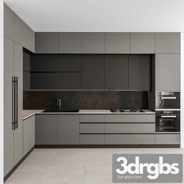 Kitchen modern – gray and black 46 - thumbnail 1