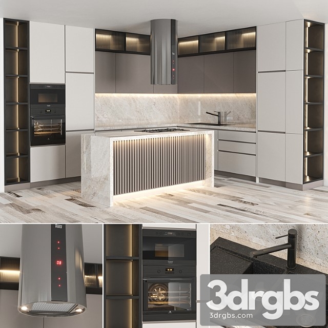 Kitchen Modern03 3dsmax Download - thumbnail 1