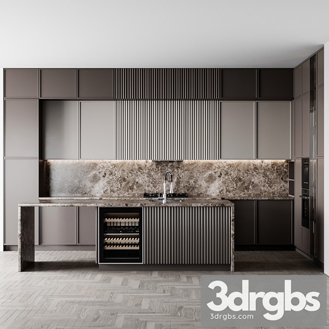 Kitchen Modern203 3dsmax Download - thumbnail 1