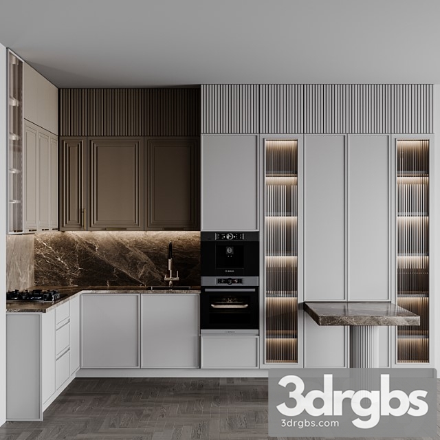 Kitchen Modern214 1 3dsmax Download - thumbnail 1