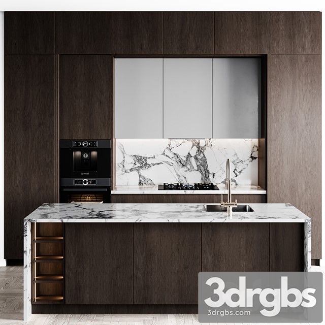 Kitchen Modern242 3dsmax Download - thumbnail 1