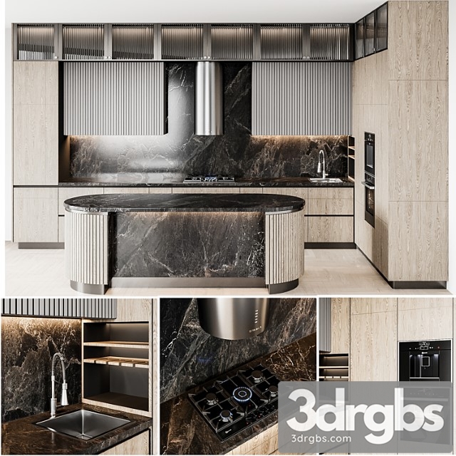 Kitchen Modern47 3dsmax Download - thumbnail 1