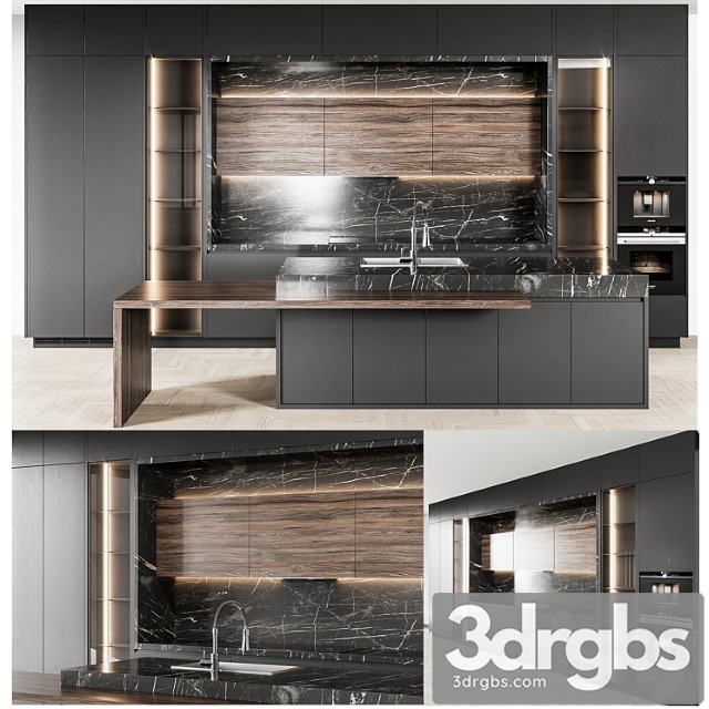 Kitchen modern63 black kitchen - thumbnail 1