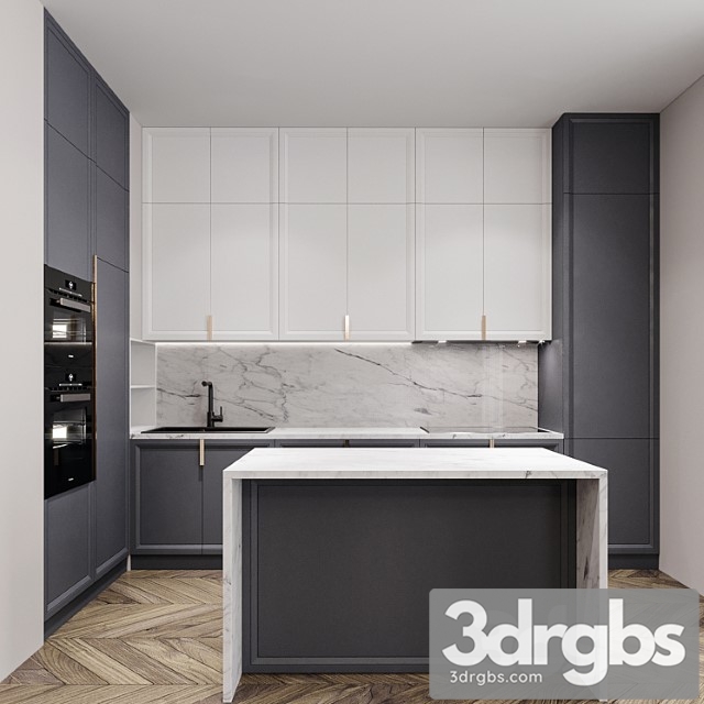 Kitchen neoclassical 3dsmax Download - thumbnail 1