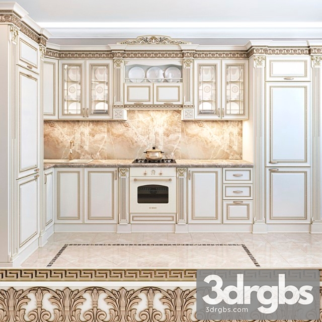 Kitchen Nike Avorio 3dsmax Download - thumbnail 1