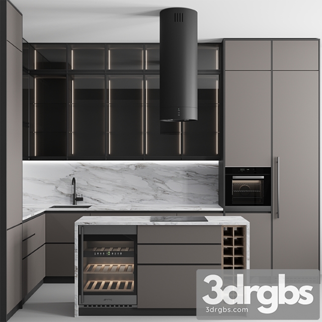 Kitchen no. 34 3dsmax Download - thumbnail 1