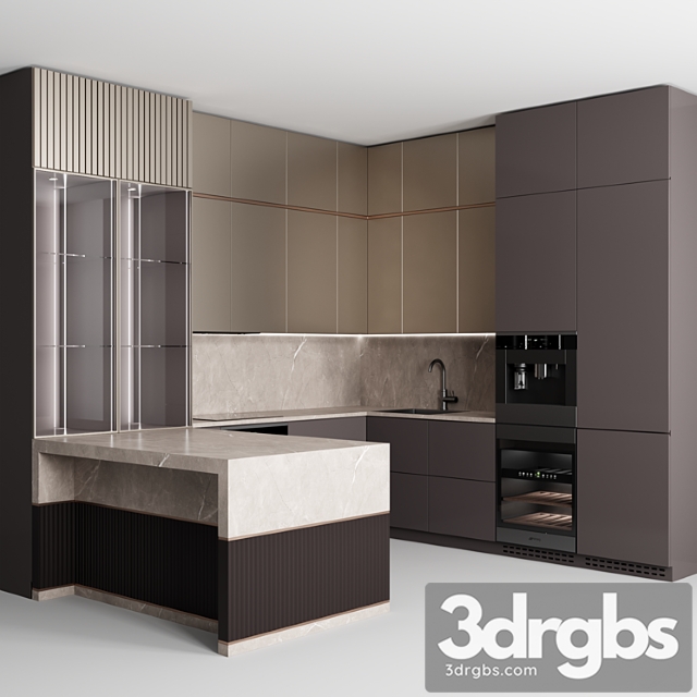 Kitchen No 65 3dsmax Download - thumbnail 1