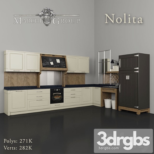 Kitchen Nolita Marshi Group 3dsmax Download - thumbnail 1