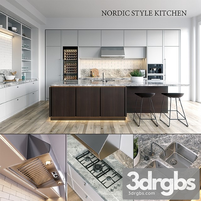 Kitchen nolte carisma (vray ggx corona pbr) 3dsmax Download - thumbnail 1