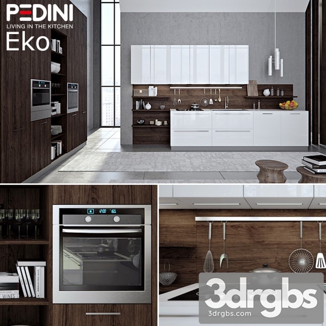 Kitchen Pedini Eko Set 3 3dsmax Download - thumbnail 1