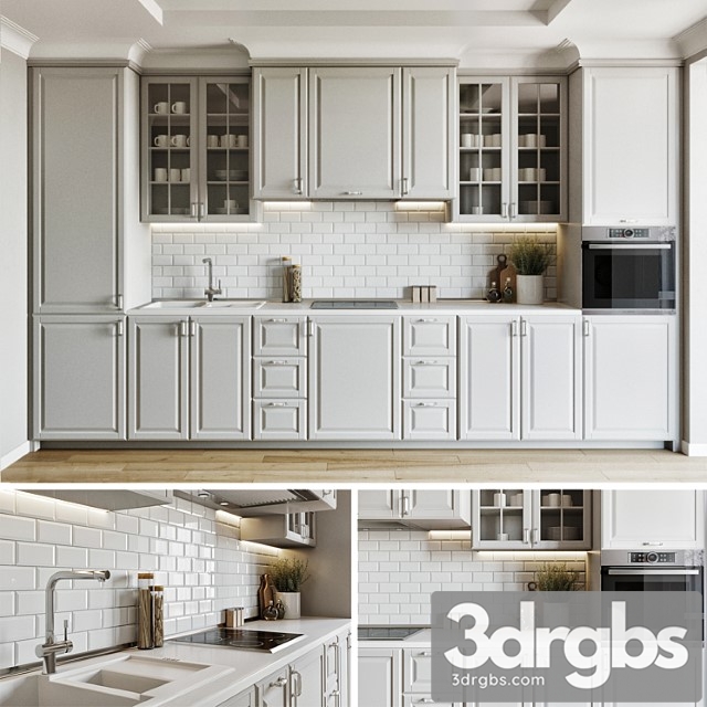 Kitchen room 01 3dsmax Download - thumbnail 1