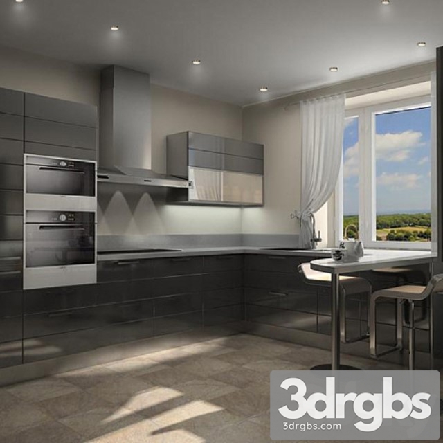 Kitchen Scavoini 3dsmax Download - thumbnail 1