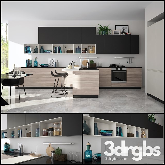 Kitchen Scavolini Motus 1 3dsmax Download - thumbnail 1