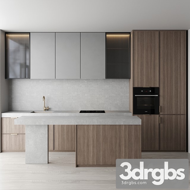 Kitchen set 10 3dsmax Download - thumbnail 1