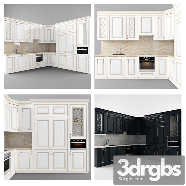 Kitchen Set 43 3dsmax Download - thumbnail 1