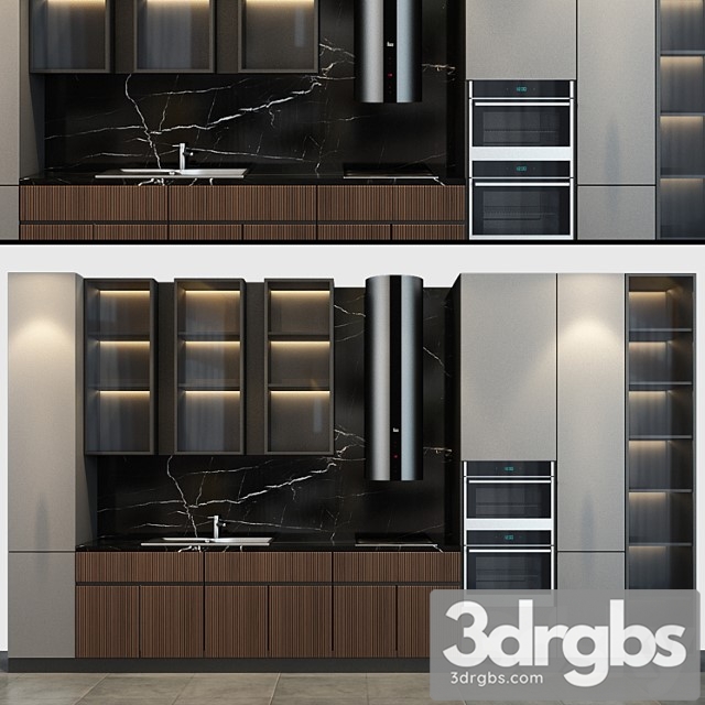 Kitchen Set 58 1 3dsmax Download - thumbnail 1