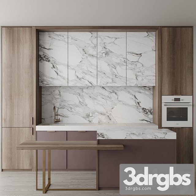 Kitchen set 9 3dsmax Download - thumbnail 1