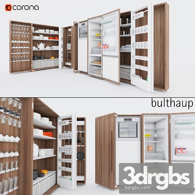 Kitchen Set Bulgaup B2 1 3dsmax Download - thumbnail 1