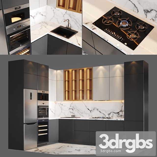 Kitchen V28 1 3dsmax Download - thumbnail 1