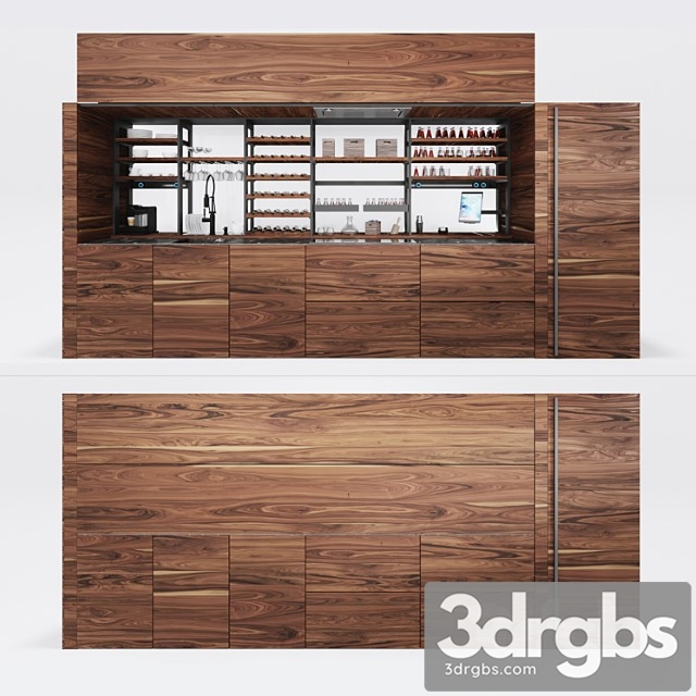 Kitchen valcucine logica celata 3dsmax Download - thumbnail 1