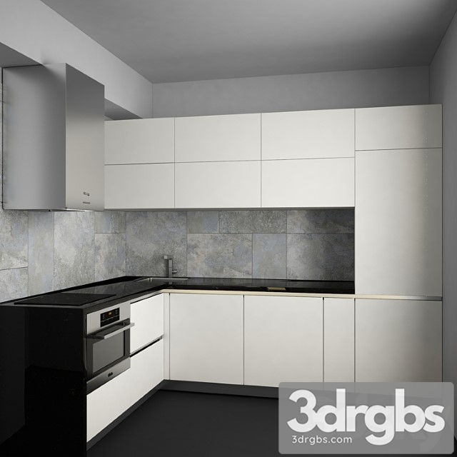 Kitchen With Appliances 3dsmax Download - thumbnail 1