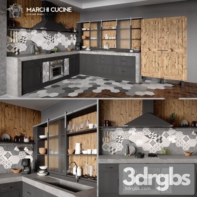 Marchi Cucine Brea 76 3dsmax Download - thumbnail 1