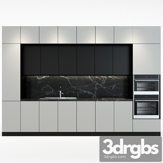 Modern kitchen  02 3dsmax Download - thumbnail 1