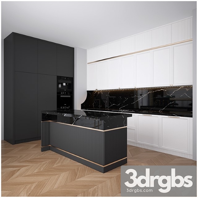 Modern Kitchen 06 3 3dsmax Download - thumbnail 1