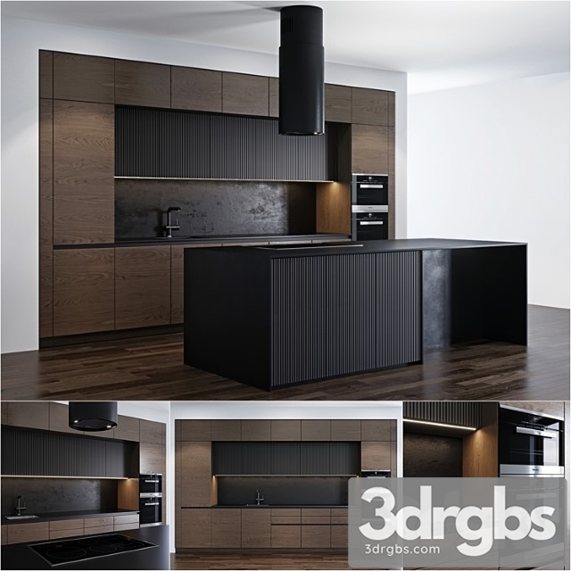 Modern kitchen 4 3dsmax Download - thumbnail 1