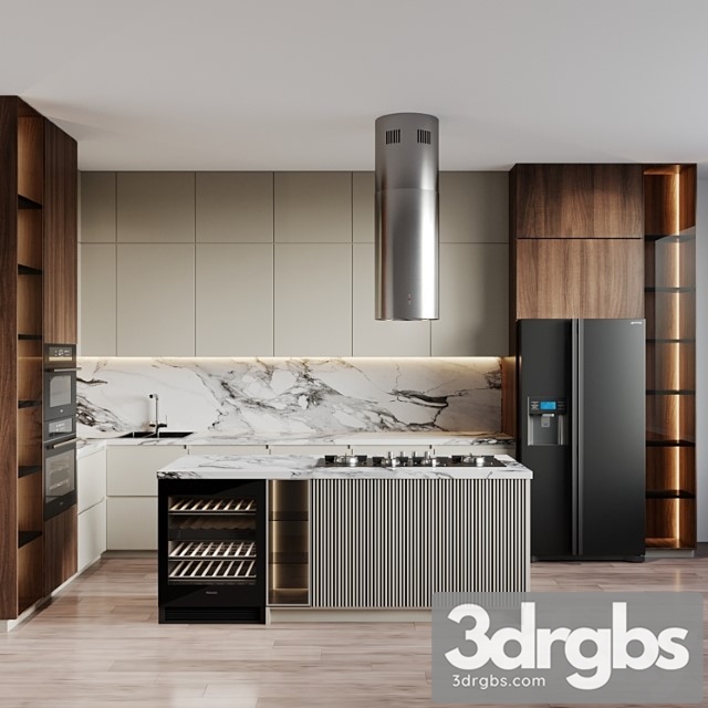 Modern Kitchen 46 3dsmax Download - thumbnail 1