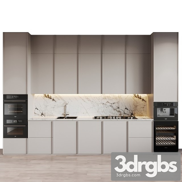 Modern Kitchen 47 3dsmax Download - thumbnail 1