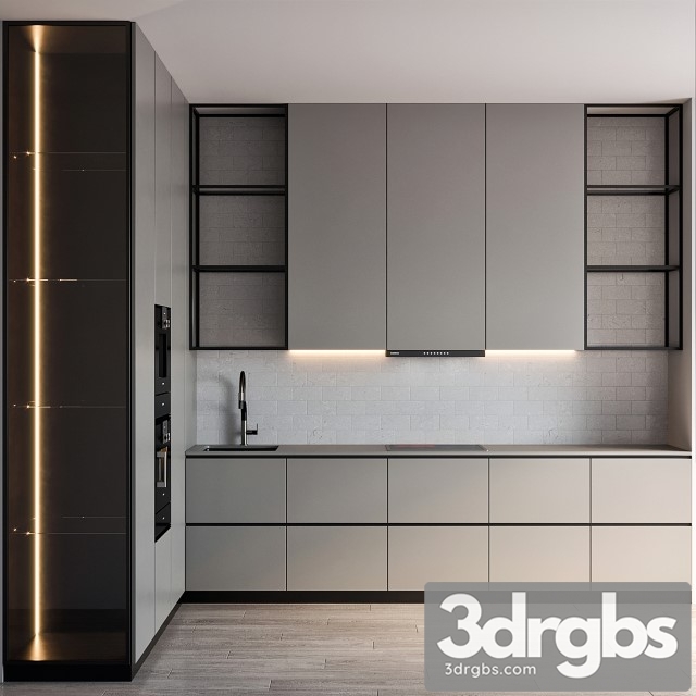 Modern Kitchen 71 3dsmax Download - thumbnail 1