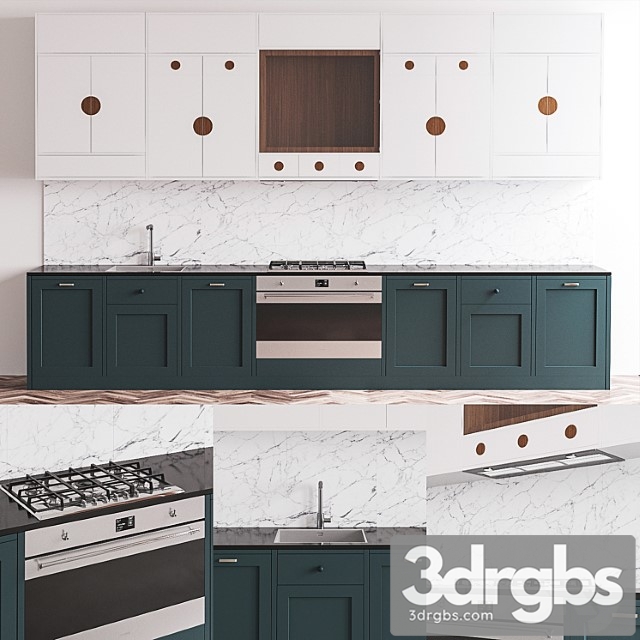 Modern Kitchen Colombe 3dsmax Download - thumbnail 1