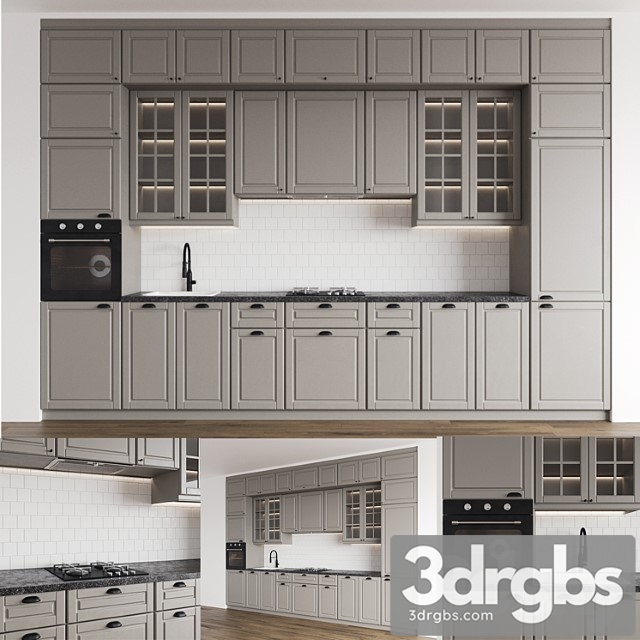 Modern Kitchen Ikea Bodbyn 3dsmax Download - thumbnail 1