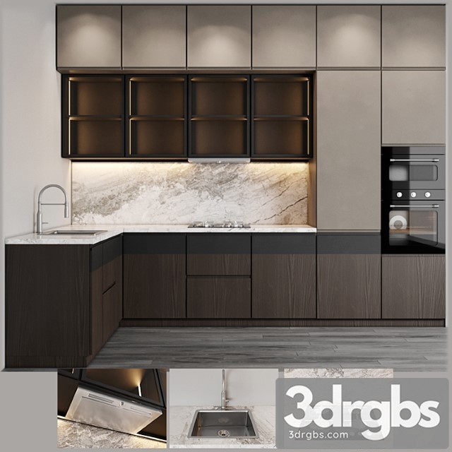 Modern kitchen_123 3dsmax Download - thumbnail 1