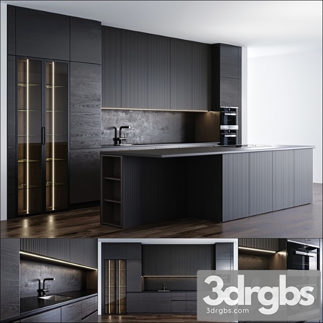 Modern kitchen_222 3dsmax Download - thumbnail 1